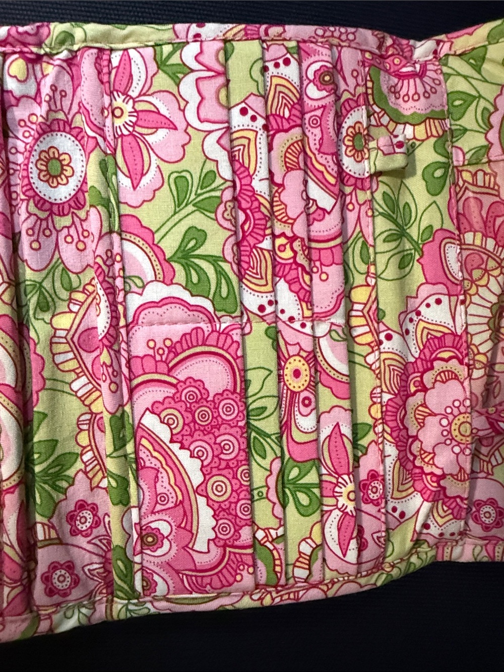 Vera Bradley Pink Floral Quilted Cotton Wallet - Picture 4 of 7